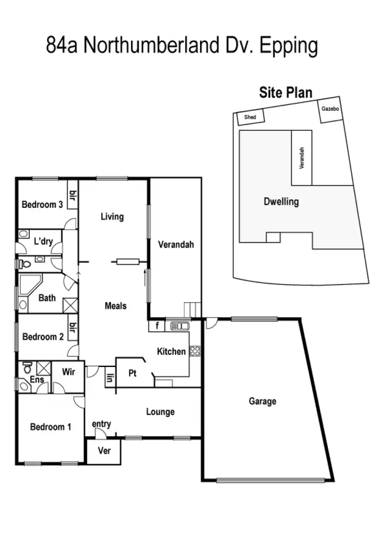 Floorplan of Homely house listing, 84A Northumberland Drive, Epping VIC 3076