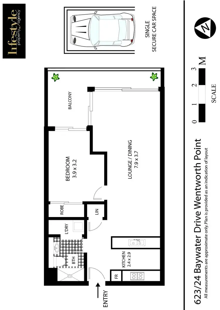 Floorplan of Homely apartment listing, 22 Bayswater Drive, Wentworth Point NSW 2127
