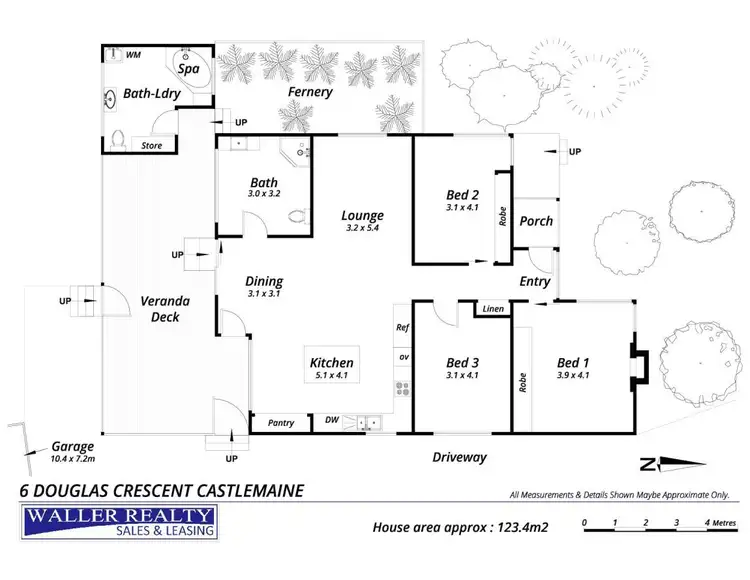 Floorplan of Homely house listing, 6 Douglas Crescent, Castlemaine VIC 3450
