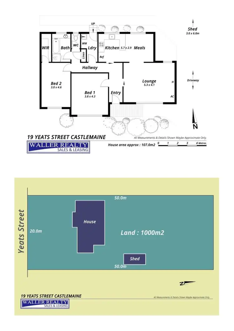 Floorplan of Homely house listing, 19 Yeats Street, Castlemaine VIC 3450