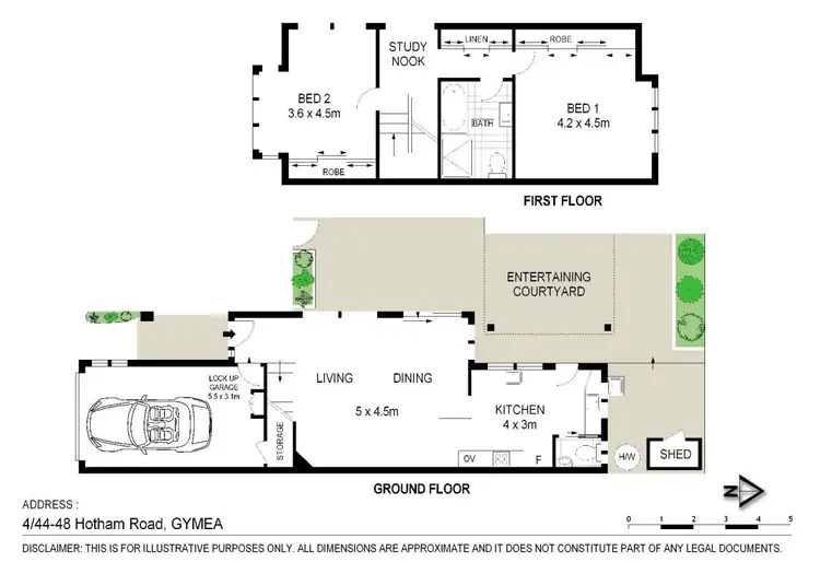 Floorplan of Homely townhouse listing, 4/44-48 Hotham Road, Gymea NSW 2227