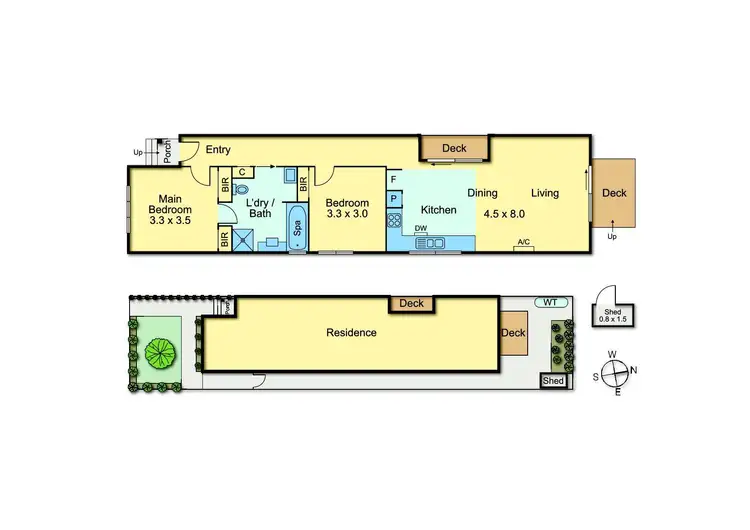 Floorplan of Homely house listing, 34A Newman Street, Thornbury VIC 3071