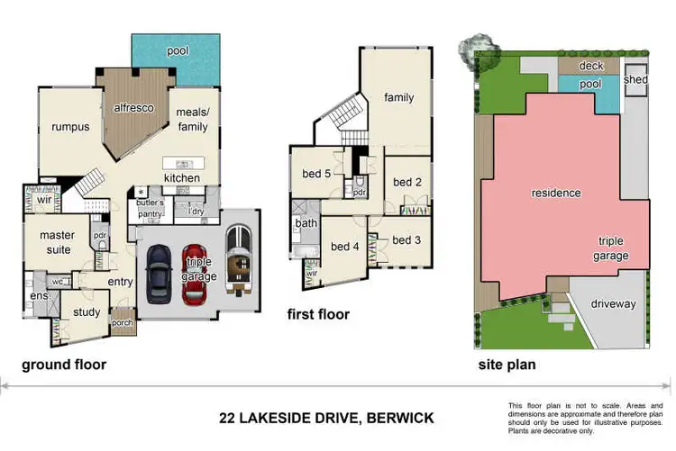 Floorplan of Homely house listing, 22 Lakeside Drive, Berwick VIC 3806