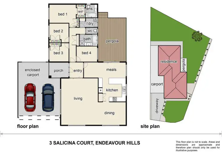 Floorplan of Homely house listing, 3 Salicina Court, Endeavour Hills VIC 3802