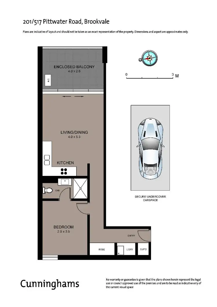 Floorplan of Homely unit listing, 201/517 Pittwater Road, Brookvale NSW 2100