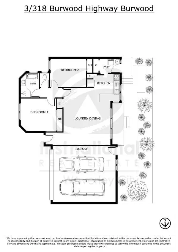 Floorplan of Homely unit listing, 3/318 Burwood Highway, Burwood VIC 3125