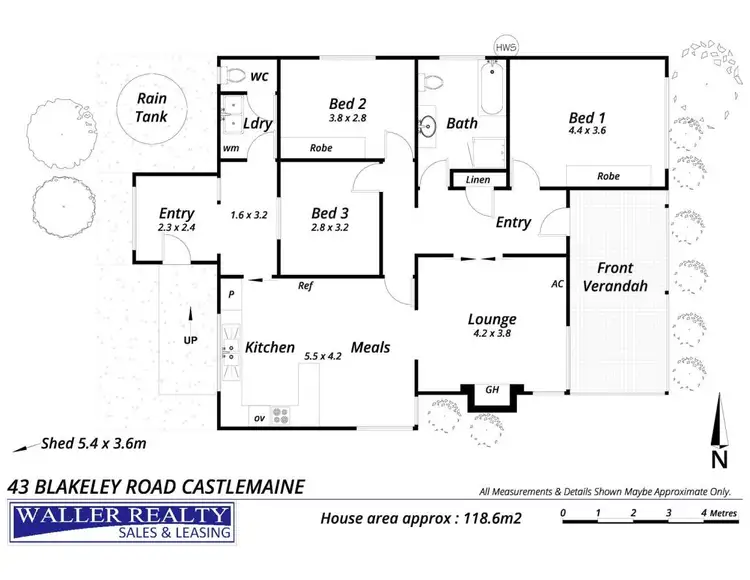 Floorplan of Homely house listing, 43 Blakeley Road, Castlemaine VIC 3450