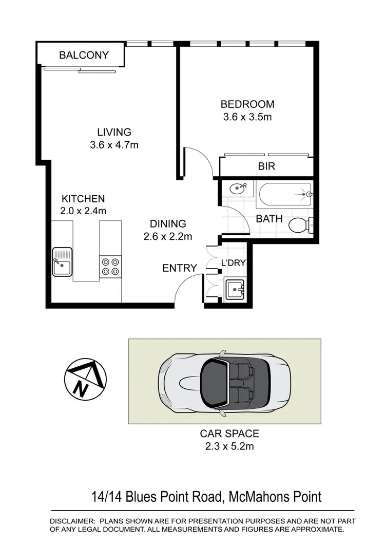 Floorplan of Homely apartment listing, 14/14 Blues Point Road, Mcmahons Point NSW 2060