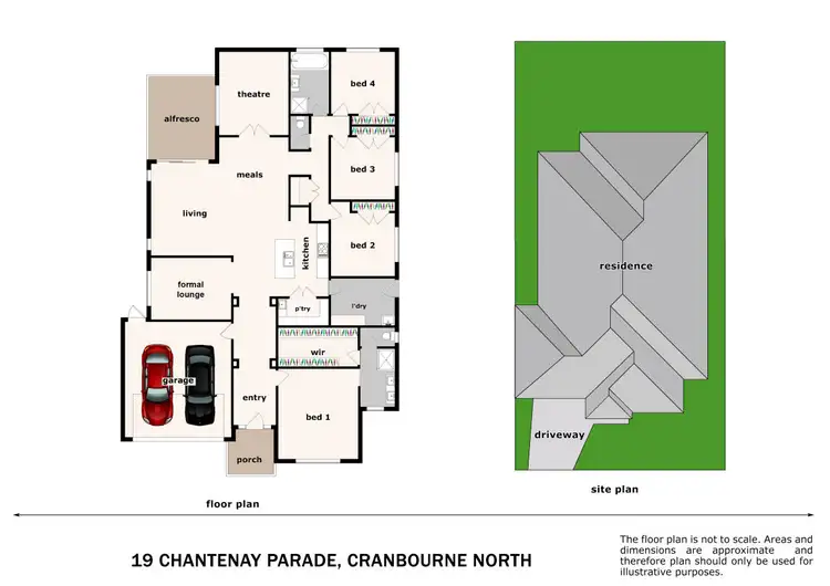 Floorplan of Homely house listing, 19 Chantenay Parade, Cranbourne North VIC 3977