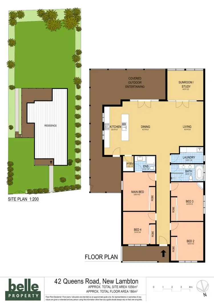 Floorplan of Homely house listing, 42 Queens Road, New Lambton NSW 2305