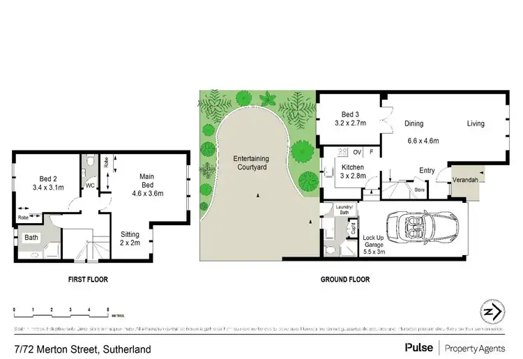 Floorplan of Homely townhouse listing, 7/72-76 Merton Street, Sutherland NSW 2232