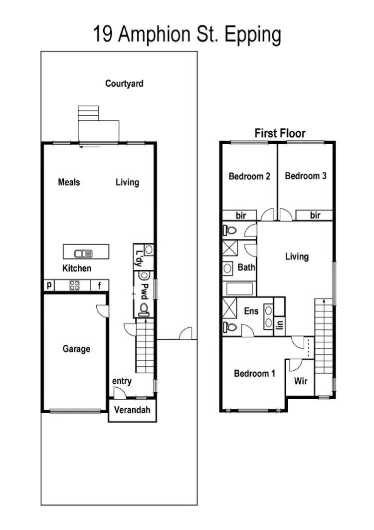 Floorplan of Homely house listing, 19 Amphion Street, Epping VIC 3076