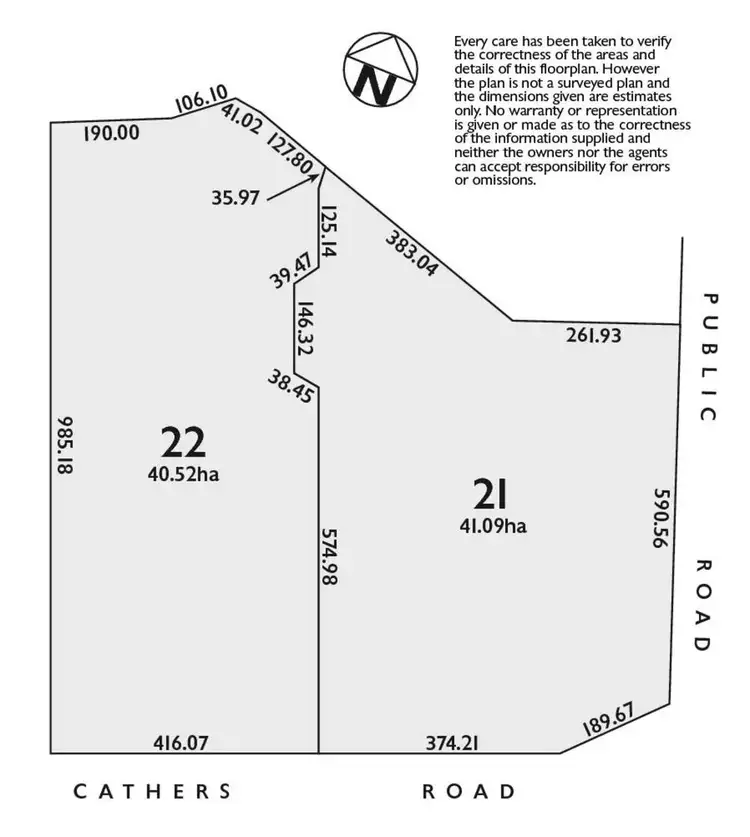 Floorplan of Homely rural property listing, LOT 21 Cathers Road, Pelican Lagoon SA 5222