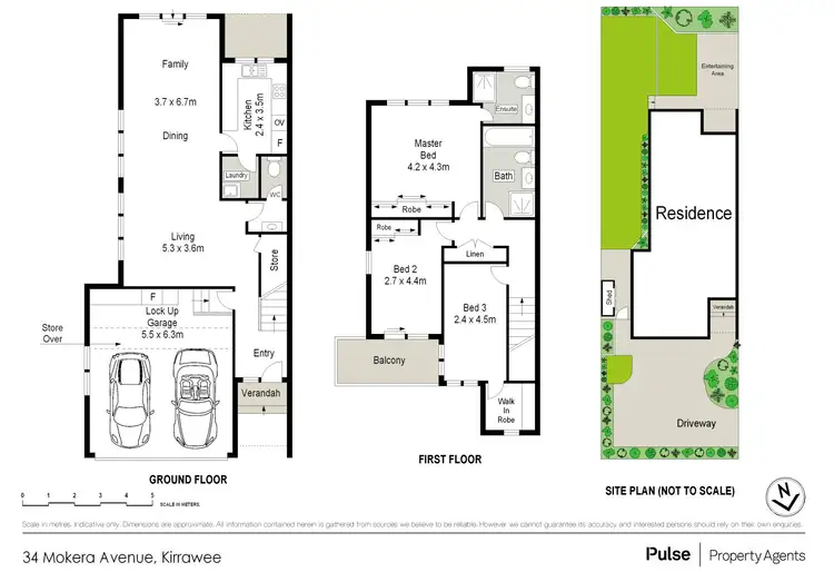 Floorplan of Homely semi-detached listing, 34 Mokera Avenue, Kirrawee NSW 2232