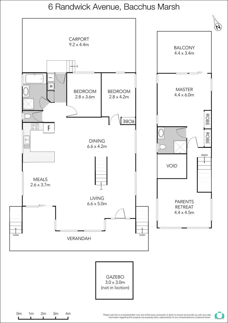 Floorplan of Homely house listing, 6 Randwick Avenue, Bacchus Marsh VIC 3340
