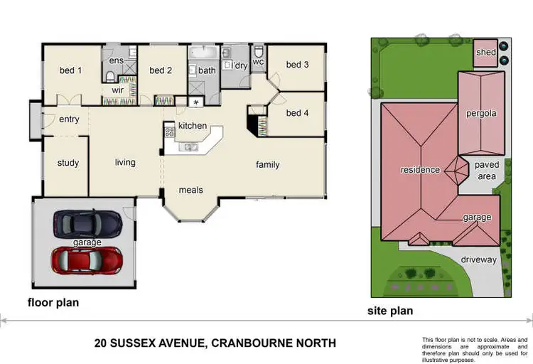 Floorplan of Homely house listing, 20 Sussex Avenue, Cranbourne North VIC 3977