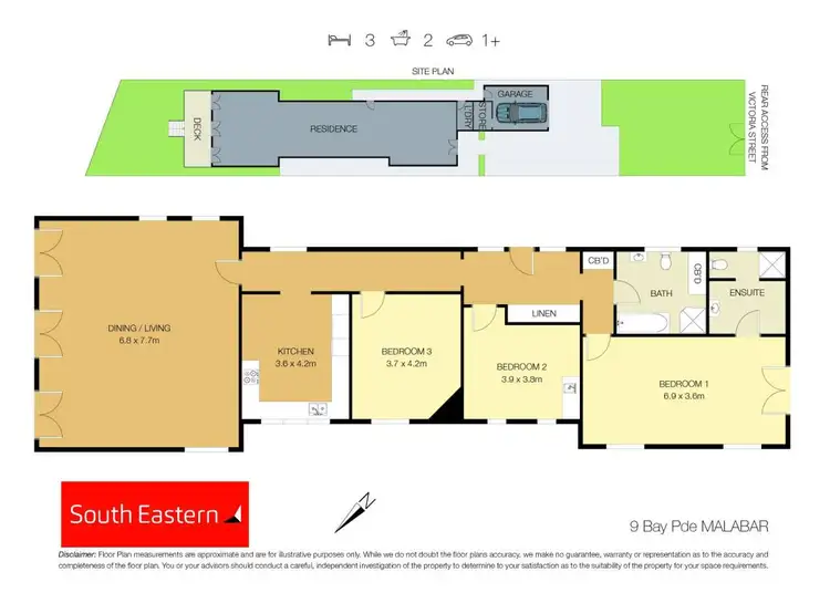 Floorplan of Homely house listing, 9 Bay Parade, Malabar NSW 2036