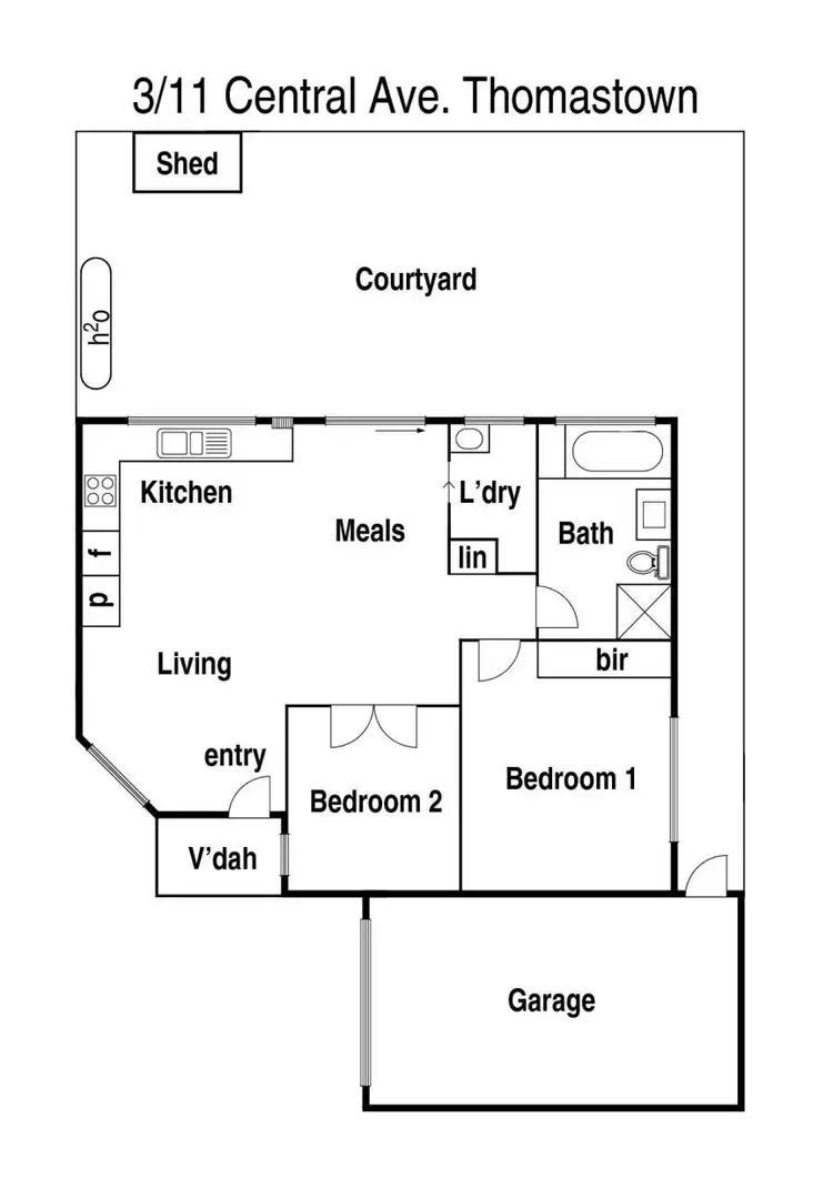 Floorplan of Homely unit listing, 3/11 Central Avenue, Thomastown VIC 3074