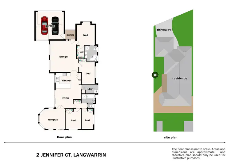 Floorplan of Homely house listing, 2 Jennifer Court, Langwarrin VIC 3910