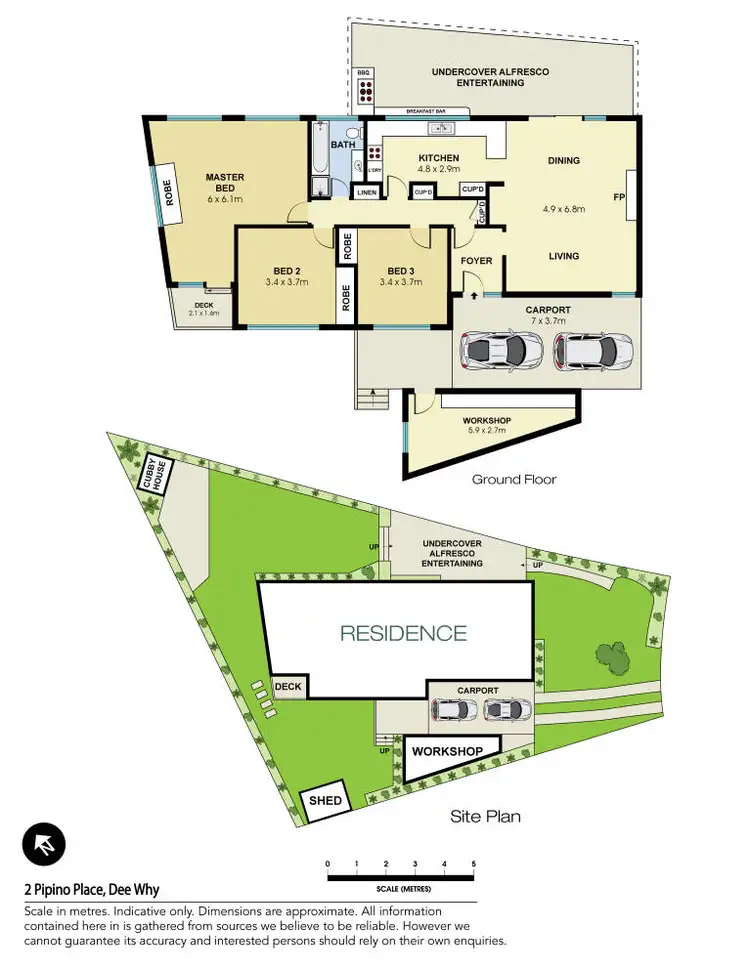 Floorplan of Homely house listing, 2 Pipino Place, Dee Why NSW 2099