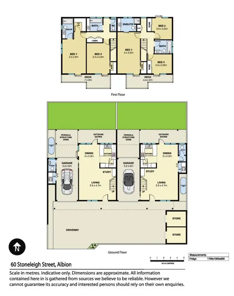 Floorplan of Homely townhouse listing, 2/60 Stoneleigh Street, Albion QLD 4010