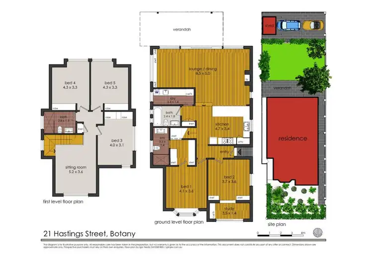 Floorplan of Homely house listing, 21 Hastings Street, Botany NSW 2019