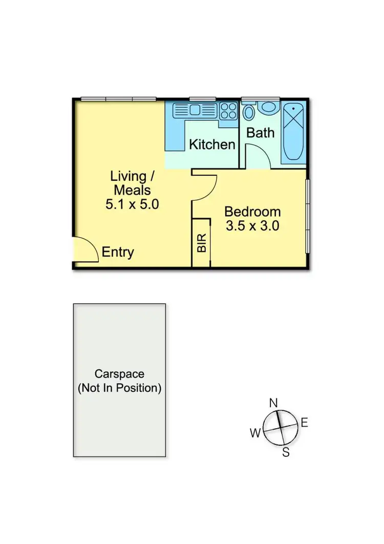 Floorplan of Homely apartment listing, 7/110 Ballantyne Street, Thornbury VIC 3071