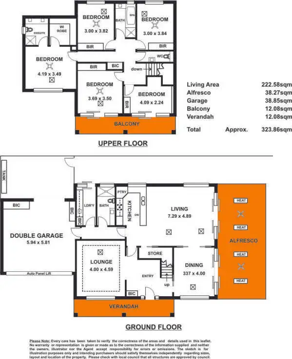 Floorplan of Homely house listing, 1 Manor Court, Grange SA 5022