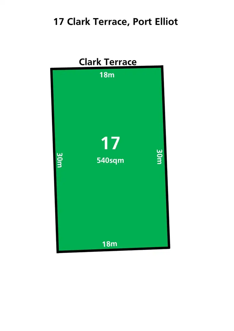 Floorplan of Homely land listing, 17 Clark Terrace, Port Elliot SA 5212