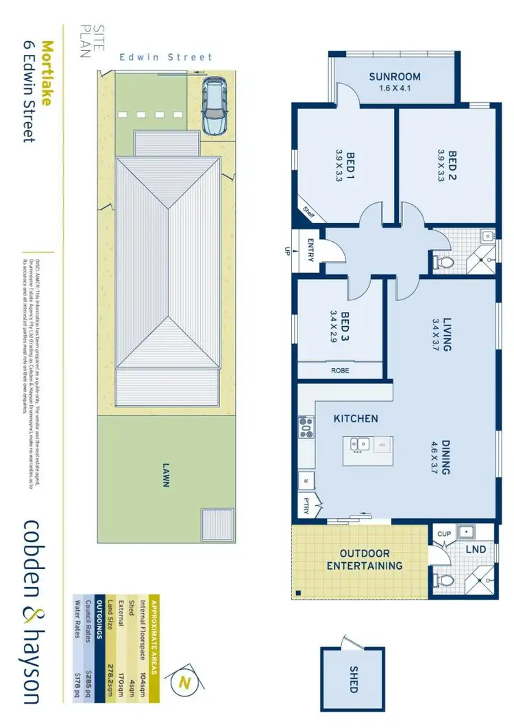 Floorplan of Homely house listing, 6 Edwin Street, Mortlake NSW 2137