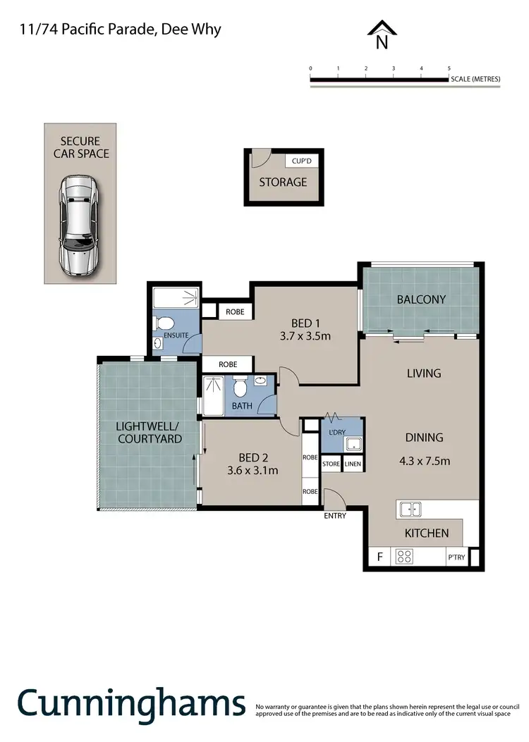 Floorplan of Homely apartment listing, 11/74 Pacific Parade, Dee Why NSW 2099
