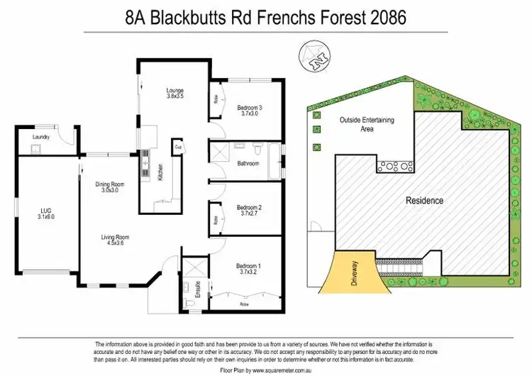 Floorplan of Homely house listing, 8a Blackbutts Road, Frenchs Forest NSW 2086