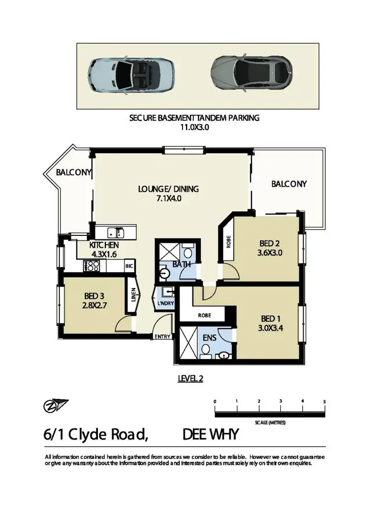 Floorplan of Homely apartment listing, 6/1 Clyde Road, Dee Why NSW 2099