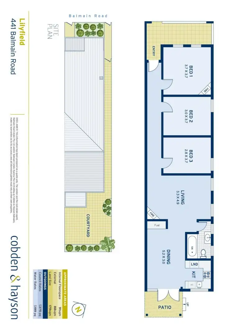 Floorplan of Homely house listing, 441 Balmain Road, Lilyfield NSW 2040