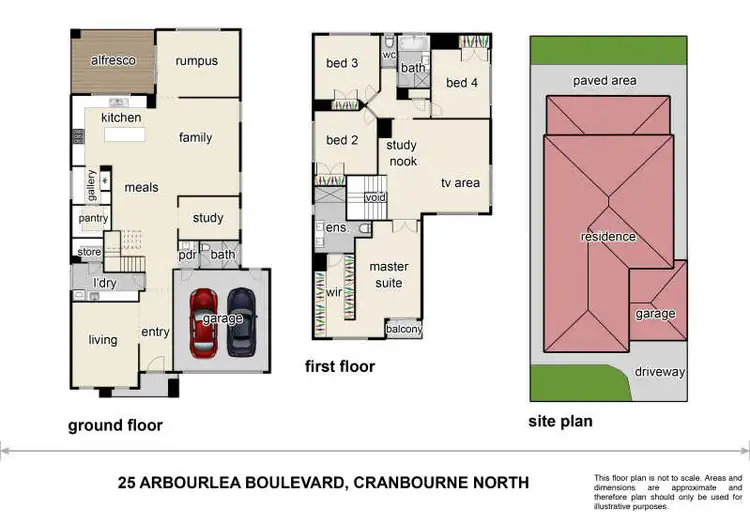 Floorplan of Homely house listing, 25 Arbourlea Boulevard, Cranbourne North VIC 3977