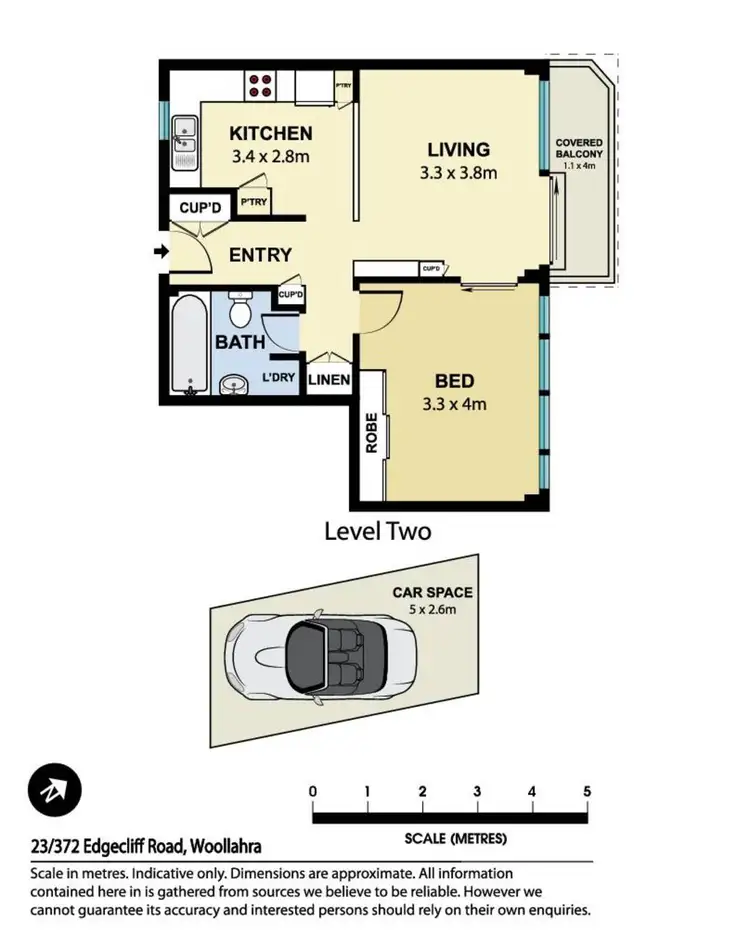 Floorplan of Homely apartment listing, 23/372 Edgecliff Road, Woollahra NSW 2025