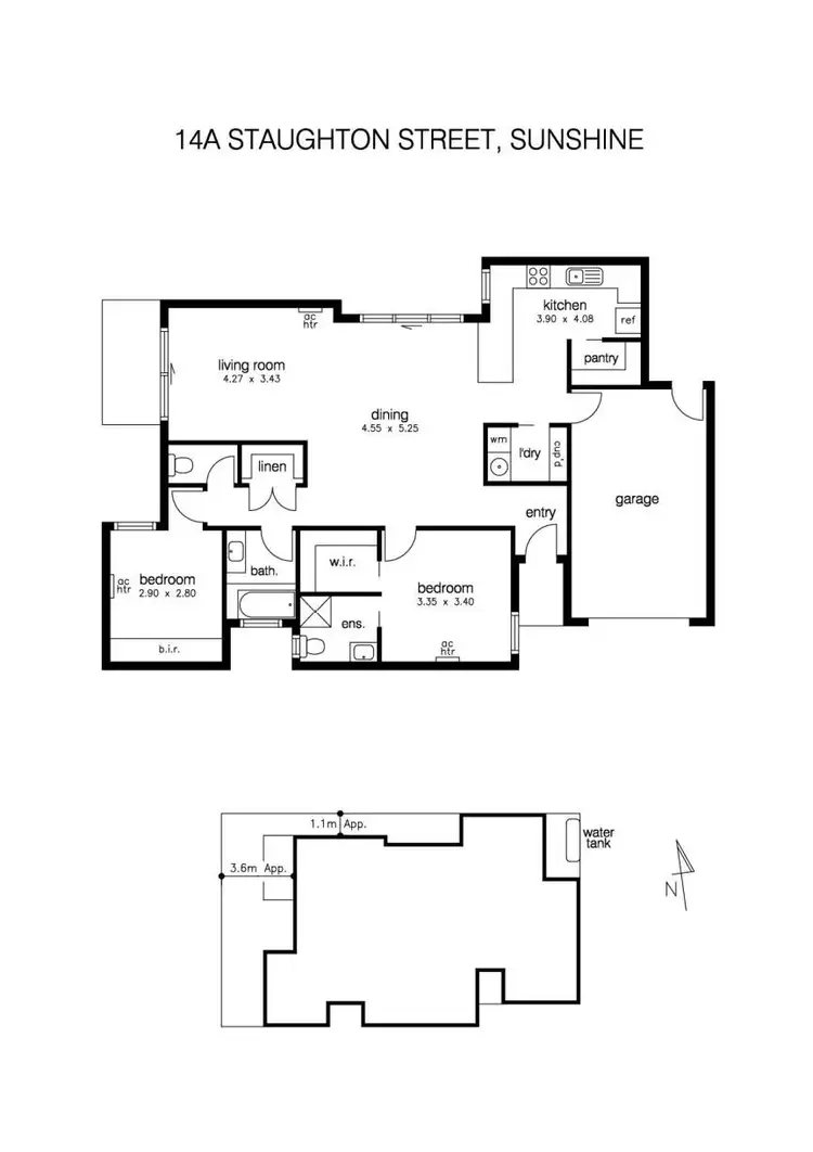 Floorplan of Homely unit listing, 14a Staughton Street, Sunshine VIC 3020