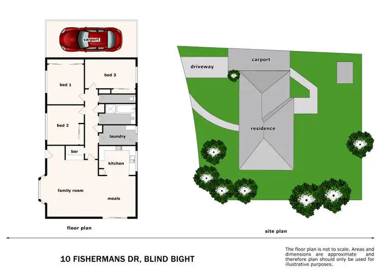 Floorplan of Homely house listing, 10 Fishermans Drive, Blind Bight VIC 3980