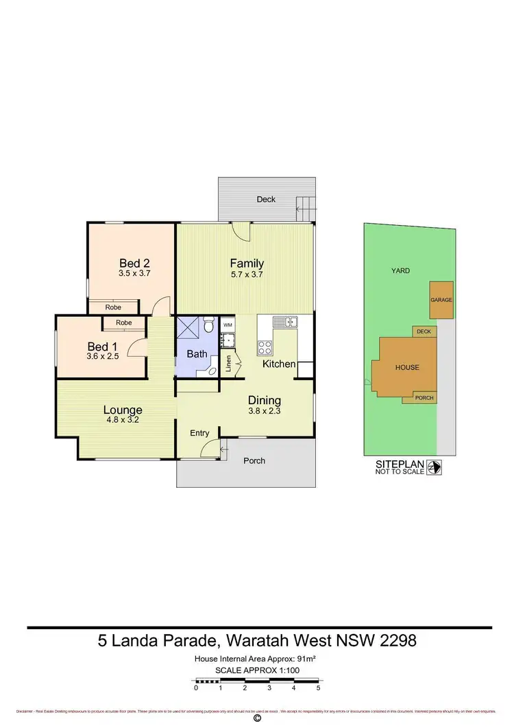 Floorplan of Homely house listing, 5 Landa Parade, Waratah West NSW 2298