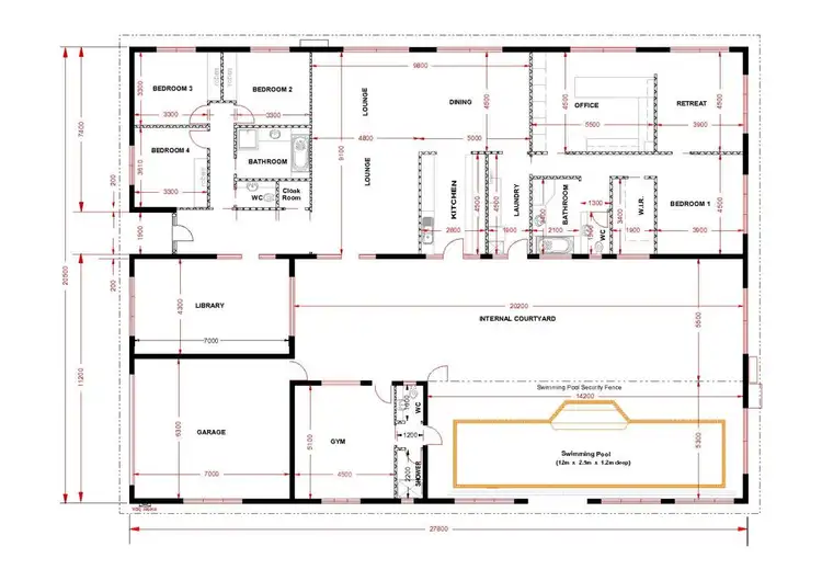 Floorplan of Homely house listing, 150 La Cote Road, Greendale VIC 3341
