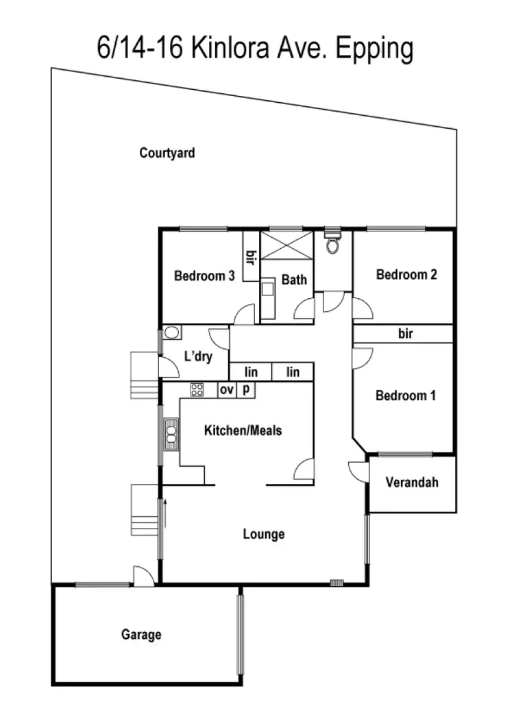 Floorplan of Homely unit listing, 6/14-16 Kinlora Avenue, Epping VIC 3076