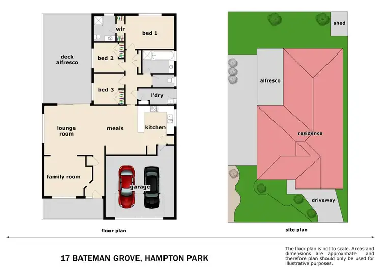 Floorplan of Homely house listing, 17 Bateman Grove, Hampton Park VIC 3976