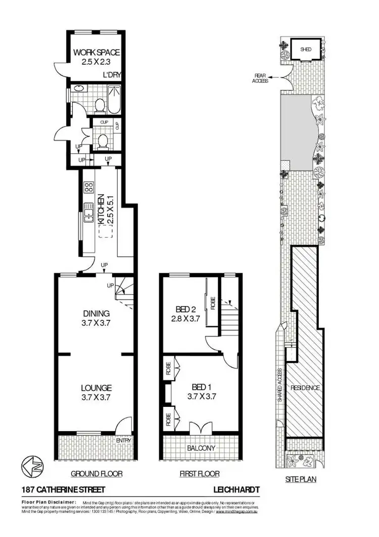 Floorplan of Homely house listing, 187 Catherine Street, Leichhardt NSW 2040