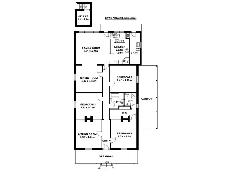 Floorplan of Homely house listing, 14 Frederick Street, Gilberton SA 5081