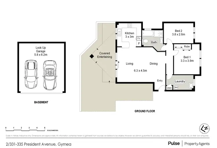 Floorplan of Homely apartment listing, 2/331-335 President Avenue, Gymea NSW 2227
