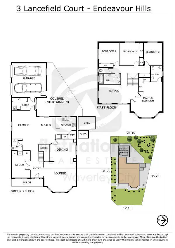 Floorplan of Homely house listing, 3 Lancefield Court, Endeavour Hills VIC 3802