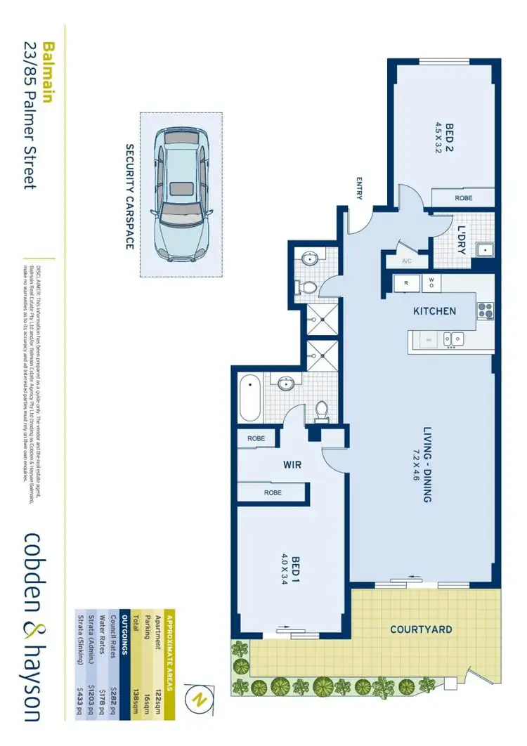 Floorplan of Homely apartment listing, 23/85 Palmer Street, Balmain NSW 2041