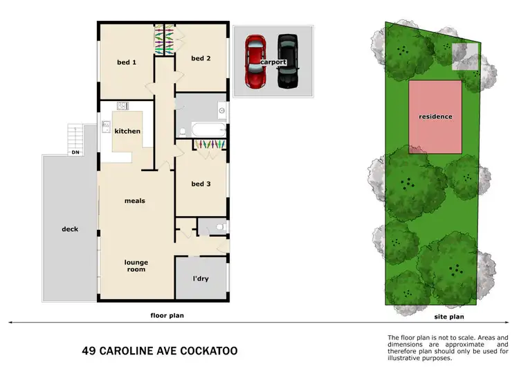 Floorplan of Homely house listing, 49 Caroline Avenue, Cockatoo VIC 3781