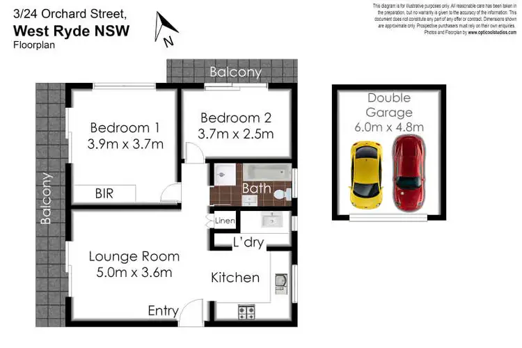 Floorplan of Homely apartment listing, 3/24 Orchard Street, West Ryde NSW 2114