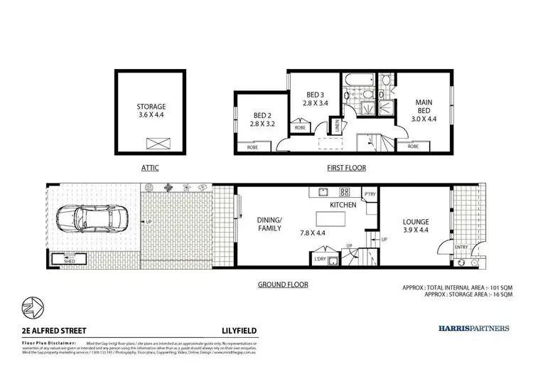 Floorplan of Homely house listing, 2E Alfred Street, Lilyfield NSW 2040